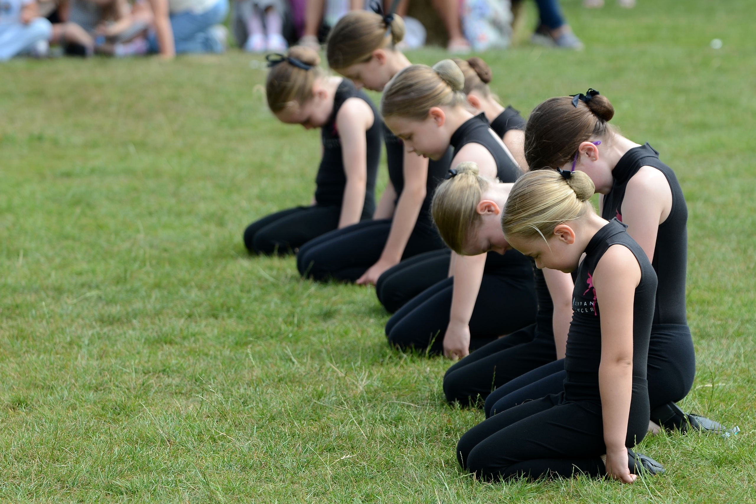 East Devon Dance Academy performing on Allhallows Field at Honiton Market Charter Day 2025
